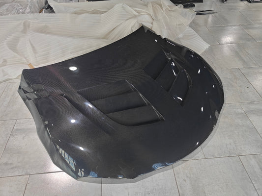 Aero Republic Carbon Fiber Hood Bonnet TS Style for Toyota Supra A90 A91 2020 2021 2022 - Performance SpeedShop