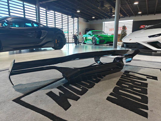 Aero Republic Vor V2 Style Rear Wing for Lamborghini Huracan Tecnica Performante Evo LP610 LP580 2015-2024 Dry Pre-preg Carbon Fiber