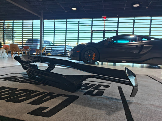 Aero Republic Vor V2 Style Rear Wing for Lamborghini Huracan Tecnica Performante Evo LP610 LP580 2015-2024 Dry Pre-preg Carbon Fiber