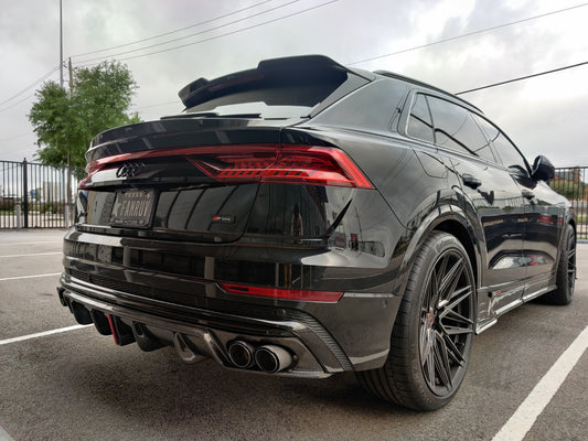 Karbel Carbon V1 Rear Diffuser for Audi Q8 2019-ON Carbon Fiber