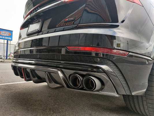 Karbel Carbon V1 Rear Diffuser for Audi Q8 2019-ON Carbon Fiber