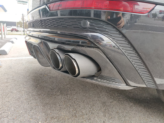 Karbel Carbon V1 Rear Diffuser for Audi Q8 2019-ON Carbon Fiber