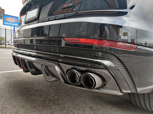 Karbel Carbon V1 Rear Diffuser for Audi Q8 2019-ON Carbon Fiber