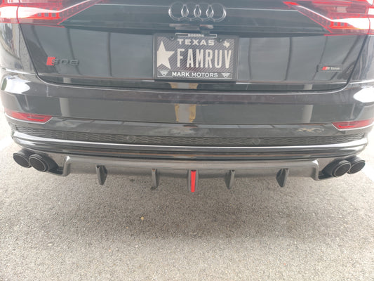 Karbel Carbon V1 Rear Diffuser for Audi Q8 2019-ON Carbon Fiber