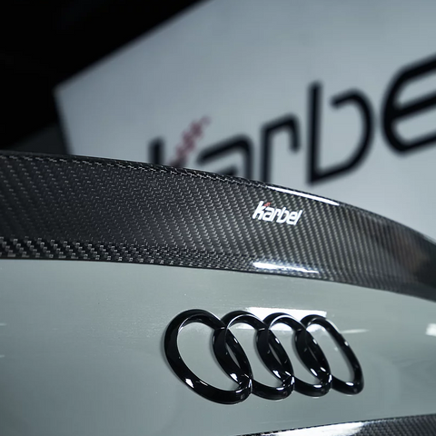 Karbel Dry Carbon Fiber Rear Spoiler Ver.1 For Audi Audi RS5 & S5 A5 S-Line & A5 B9 B9.5 2017-ON 4 Door Sedan