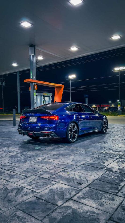 Audi S5 A5 (with S-bumper, does not base model) B9.5 2020 2021 2022 2023 2024 with Aftermarket Parts - Rear Diffuser Pre-preg Carbon Fiber from Karbel Carbon