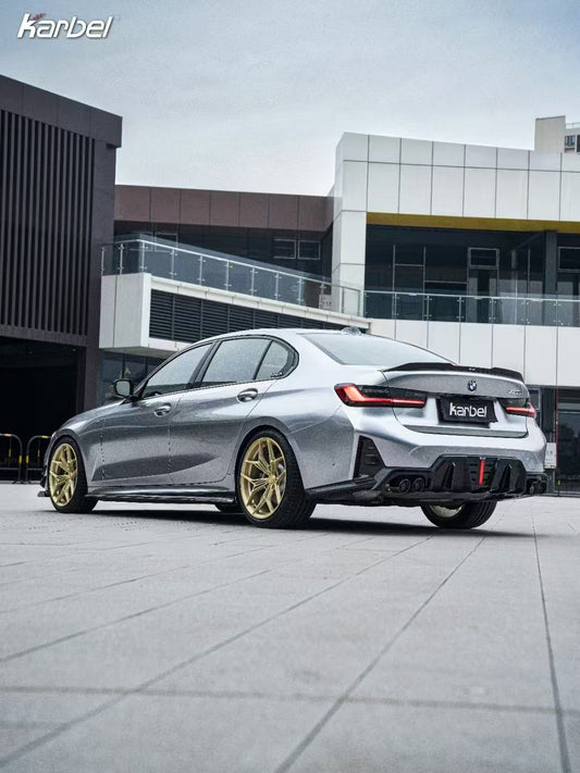 BMW M3 G80 2021-ON & 3 Series 330i M340i G20 (Fits Both Pre-LCI & LCI) 2019-ON with Aftermarket Parts - V2 Style Rear Spoiler Carbon Fiber from Karbel Carbon
