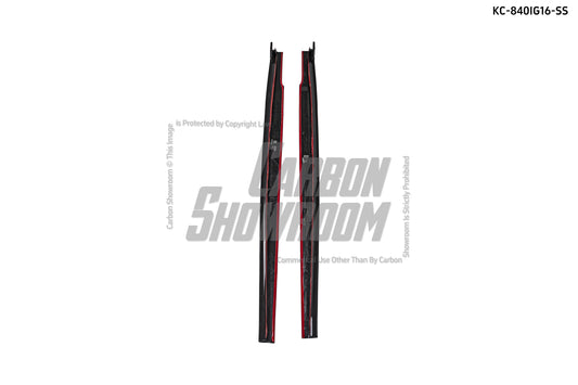 BMW 8 Series M850 840 G16 2018-ON with Aftermarket Parts - Side Skirts Pre-preg Carbon Fiber from Karbel Carbon