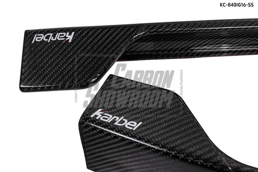 BMW 8 Series M850 840 G16 2018-ON with Aftermarket Parts - Side Skirts Pre-preg Carbon Fiber from Karbel Carbon