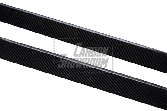 BMW X3 X3M X3MC G01 F97 (Fits Both Pre-LCI & LCI) 2019-ON & X4 X4M X4MC G02 F98 (Fits Both Pre-LCI & LCI) 2019-ON with Aftermarket Parts - Side Skirts Pre-preg Carbon Fiber from Karbel Carbon