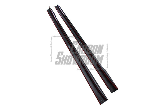 BMW X3 X3M X3MC G01 F97 (Fits Both Pre-LCI & LCI) 2019-ON & X4 X4M X4MC G02 F98 (Fits Both Pre-LCI & LCI) 2019-ON with Aftermarket Parts - Side Skirts Pre-preg Carbon Fiber from Karbel Carbon