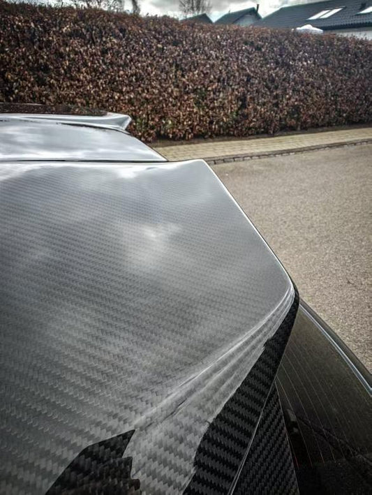 Audi A4 Allroad B9 / B9.5 2017 2018 2019 2020 2021 2022 2023 2024 with Aftermarket Parts - Rear Roof Spoiler Pre-preg Carbon Fiber from Karbel Carbon