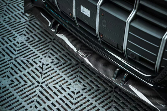 Audi A6 Allroad C8 2020-ON with Aftermarket Parts - V1 Front Lip Pre-preg Carbon Fiber from Karbel Carbon