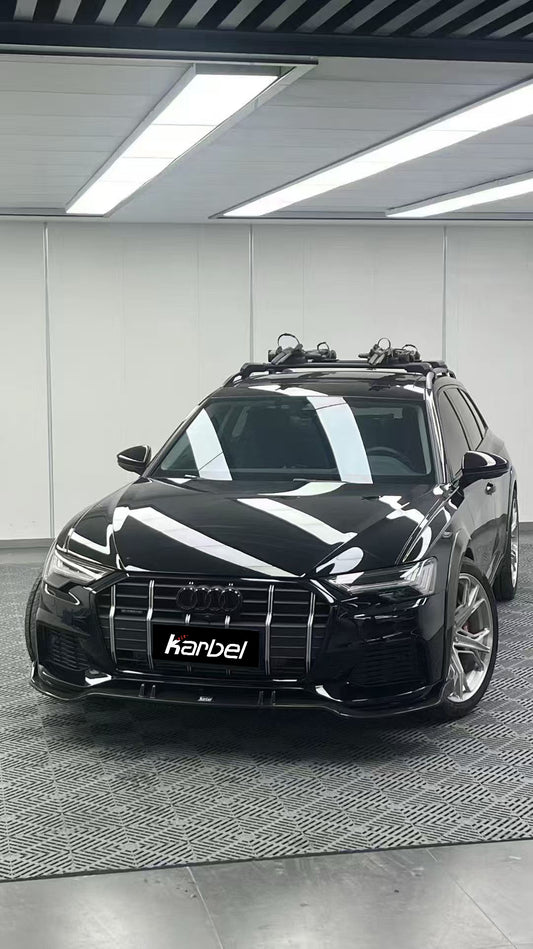 Audi A6 Allroad C8 2020-ON with Aftermarket Parts - Upper Front Lip Pre-preg Carbon Fiber from Karbel Carbon