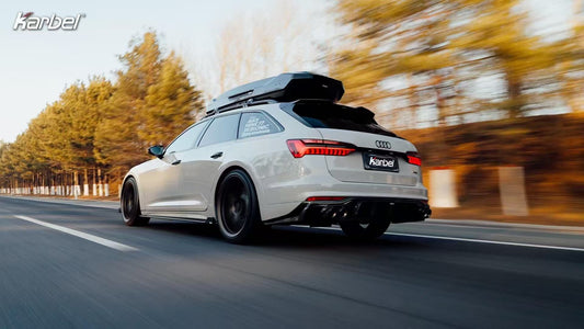Audi A6 Allroad C8 2020-ON with Aftermarket Parts - V1 Rear Diffuser Pre-preg Carbon Fiber from Karbel Carbon