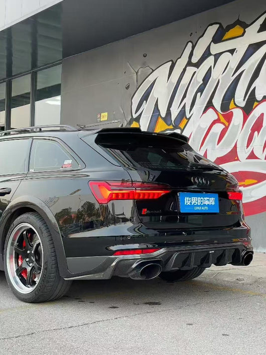 Audi A6 Allroad C8 2020-ON with Aftermarket Parts - V1 Rear Diffuser Pre-preg Carbon Fiber from Karbel Carbon