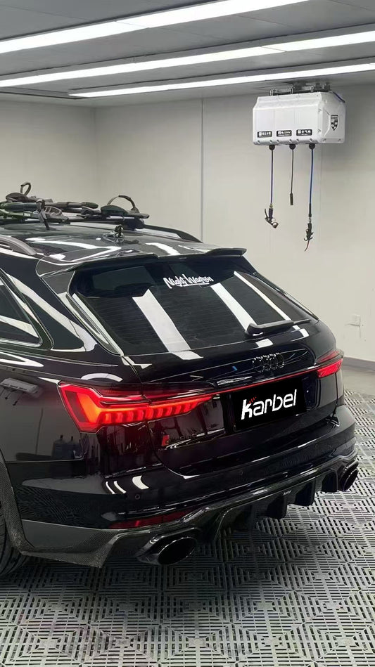 Audi A6 Allroad C8 2020-ON with Aftermarket Parts - V1 Rear Diffuser Pre-preg Carbon Fiber from Karbel Carbon