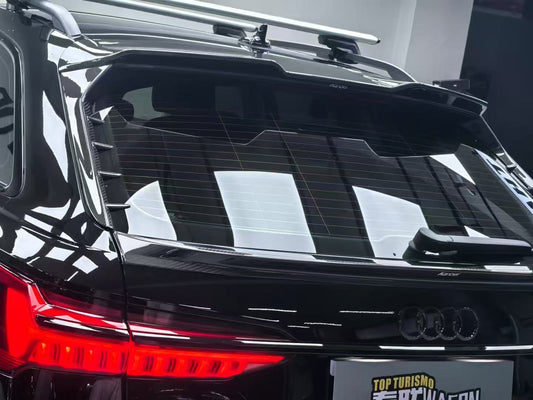 Audi A6 Allroad C8 2020-ON with Aftermarket Parts - V1 Style Rear Roof Spoiler Pre-preg Carbon Fiber from Karbel Carbon