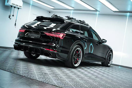 Audi A6 Allroad C8 2020-ON with Aftermarket Parts - Wheel Arches Pre-preg Carbon Fiber from Karbel Carbon