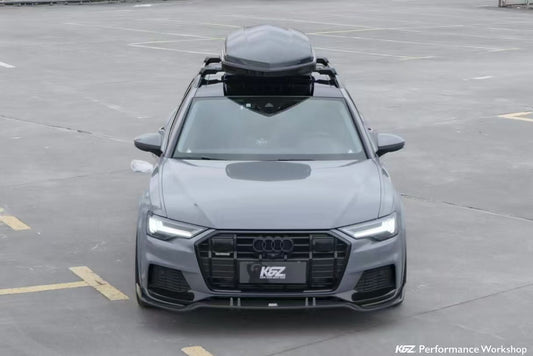 Audi A6 Allroad C8 2020-ON with Aftermarket Parts - Upper Front Lip Pre-preg Carbon Fiber from Karbel Carbon