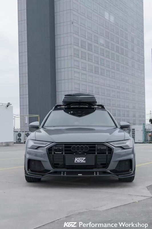 Audi A6 Allroad C8 2020-ON with Aftermarket Parts - Upper Front Lip Pre-preg Carbon Fiber from Karbel Carbon