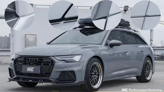 Audi A6 Allroad C8 2020-ON with Aftermarket Parts - Upper Front Lip Pre-preg Carbon Fiber from Karbel Carbon