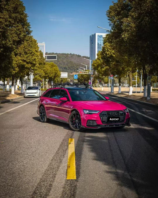 Audi A6 Allroad C8 2020-ON with Aftermarket Parts - V1 Front Lip Pre-preg Carbon Fiber from Karbel Carbon