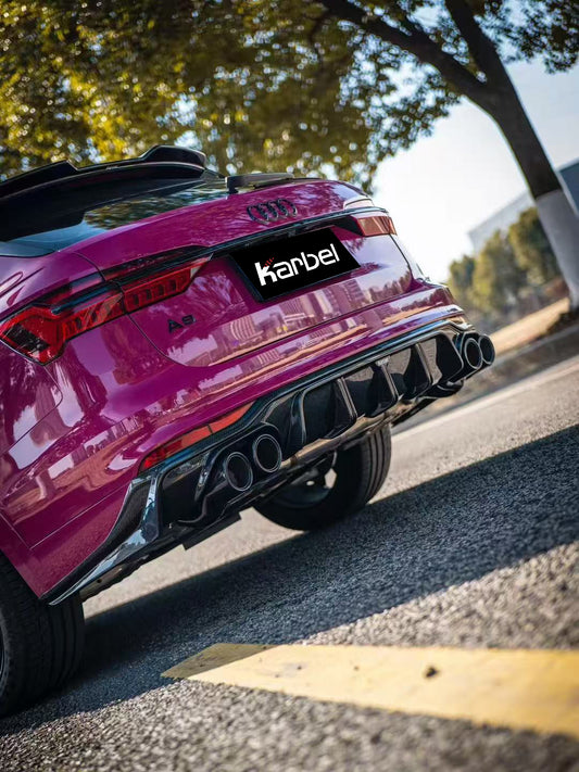 Audi A6 Allroad C8 2020-ON with Aftermarket Parts - V1 Rear Diffuser Pre-preg Carbon Fiber from Karbel Carbon