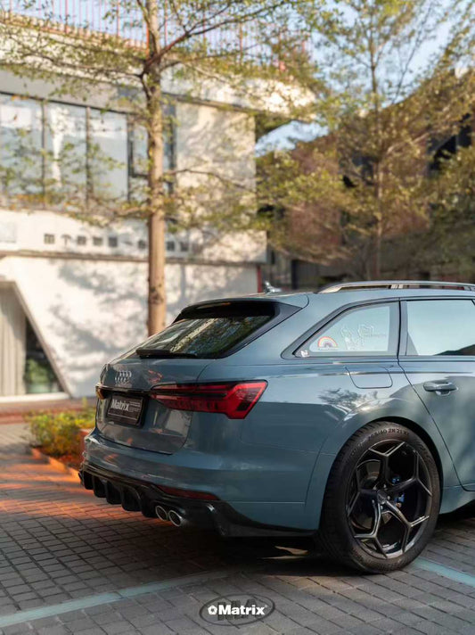 Audi A6 Allroad C8 2020-ON with Aftermarket Parts - V1 Rear Diffuser Pre-preg Carbon Fiber from Karbel Carbon