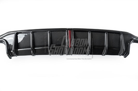 Audi A6 Allroad C8 2020-ON with Aftermarket Parts - V2 Style Rear Diffuser Pre-preg Carbon Fiber from Karbel Carbon