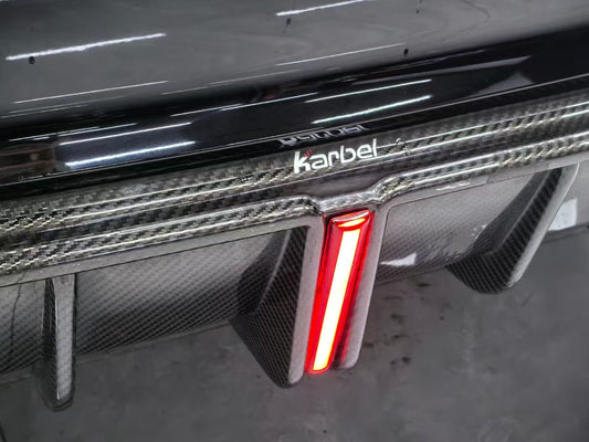 Audi A6 Allroad C8 2020-ON with Aftermarket Parts - V2 Style Rear Diffuser Pre-preg Carbon Fiber from Karbel Carbon