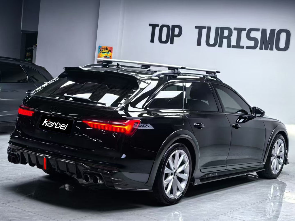 Audi A6 Allroad C8 2020-ON with Aftermarket Parts - Pre-preg  Carbon Fiber Rear Trunk Spoiler from Karbel Carbon