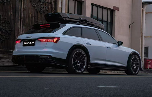 Audi A6 Allroad C8 2020-ON with Aftermarket Parts - V2 Style Rear Diffuser Pre-preg Carbon Fiber from Karbel Carbon