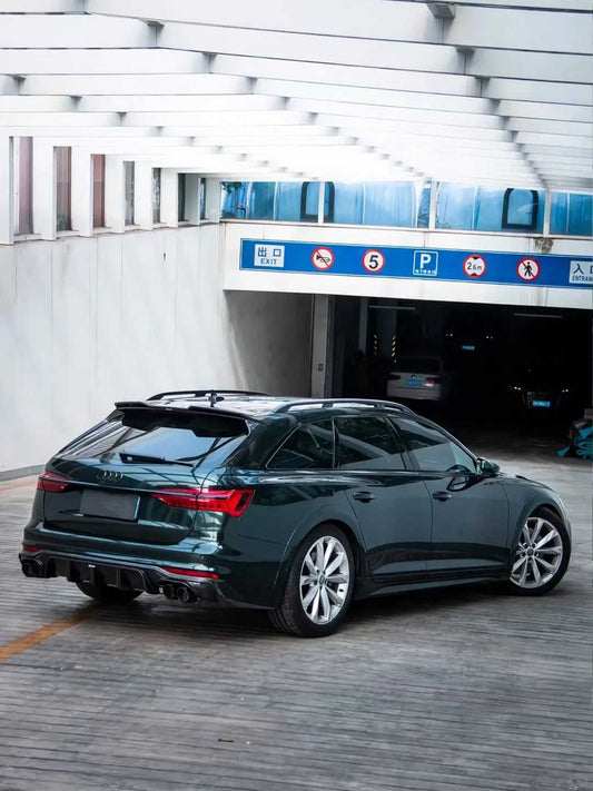 Audi A6 Allroad C8 2020-ON with Aftermarket Parts - V1 Style Rear Roof Spoiler Pre-preg Carbon Fiber from Karbel Carbon