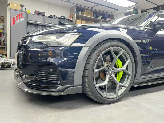 Audi A6 Allroad C8 2020-ON with Aftermarket Parts - V1 Front Lip Pre-preg Carbon Fiber from Karbel Carbon