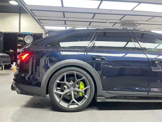 Audi A6 Allroad C8 2020-2022 With Aftermarket Parts - Side Skirts Pre-preg Carbon Fiber from Karbel Carbon