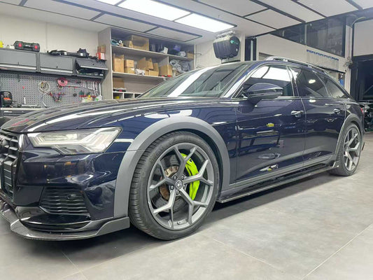 Audi A6 Allroad C8 2020-2022 With Aftermarket Parts - Side Skirts Pre-preg Carbon Fiber from Karbel Carbon