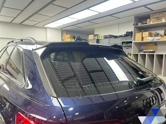 Audi A6 Allroad C8 2020-ON with Aftermarket Parts - V1 Style Rear Roof Spoiler Pre-preg Carbon Fiber from Karbel Carbon