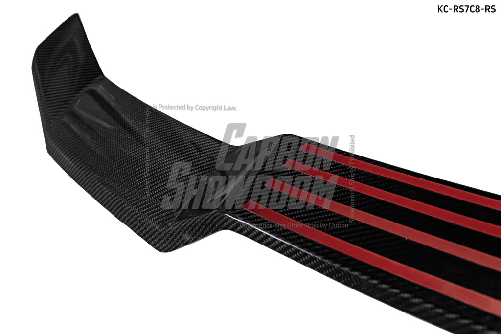 Audi RS7 S7 A7 C8 2019-ON with Aftermarket Parts - Rear Spoiler Pre-preg Carbon Fiber from Karbel Carbon