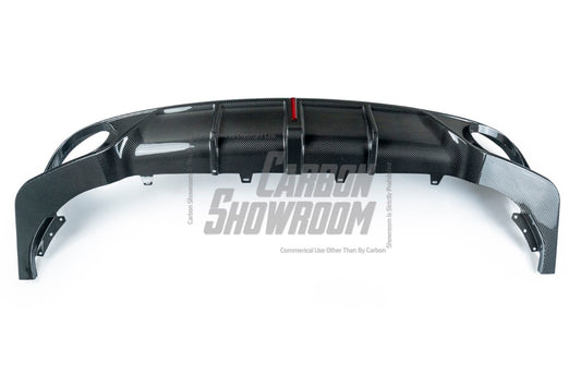 Audi Q8 2019-ON with Aftermarket Parts - V1 Style Rear Diffuser Pre-preg Carbon Fiber from Karbel Carbon