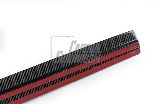 Audi RS3 8V 8V.5 2018 2019 2020 with Aftermarket Parts -  Side Skirts Pre-preg Carbon Fiber from TAKD Carbon