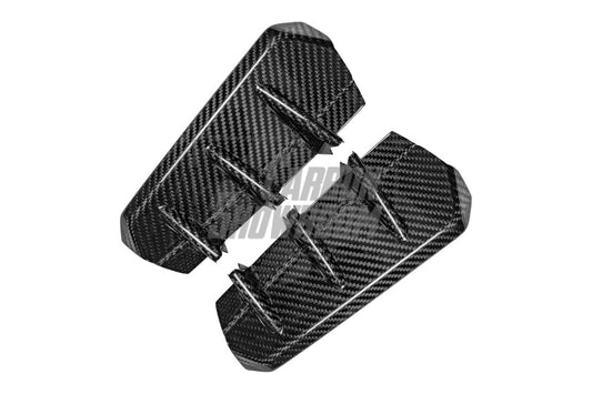Audi RS4 B9.5 2020 2021 2022 2023 2024 with Aftermarket Parts - Fog Light Trim Overlay Pre-preg Carbon Fiber from Karbel Carbon
