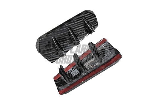 Audi RS4 B9.5 2020 2021 2022 2023 2024 with Aftermarket Parts - Fog Light Trim Overlay Pre-preg Carbon Fiber from Karbel Carbon