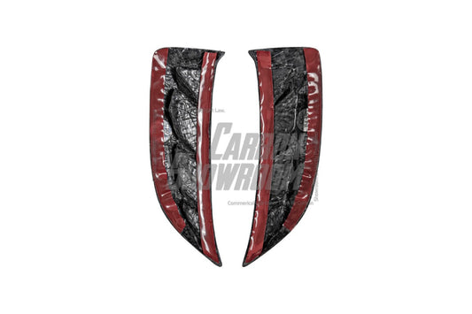 Audi RS4 B9.5 2020 2021 2022 2023 2024 with Aftermarket Parts - Head Light Trim Overlay Pre-preg Carbon Fiber from Karbel Carbon