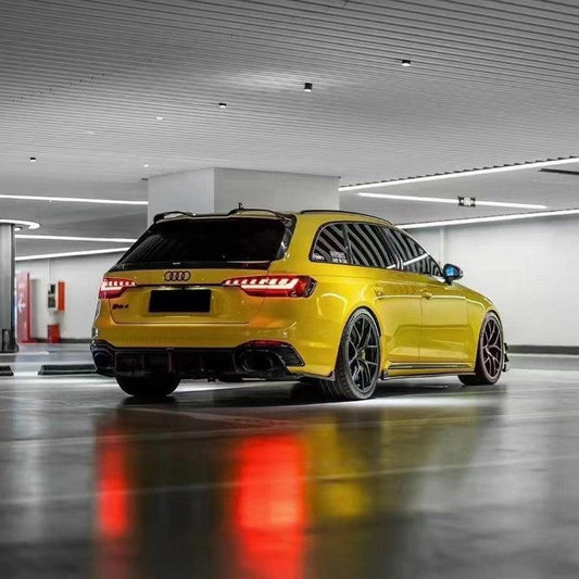 Audi RS4 B9 2018 2019 with Aftermarket Parts - Rear Diffuser Carbon Fiber from Karbel Carbon
