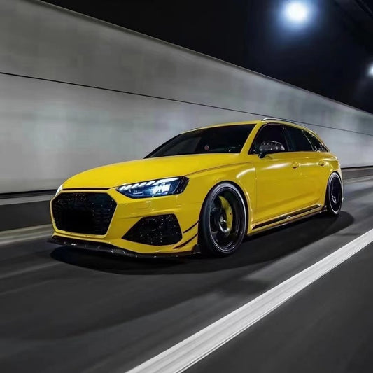 Audi RS4 B9.5 2020 2021 2022 2023 2024 with Aftermarket Parts - Front Lip Pre-preg Carbon Fiber from Karbel Carbon