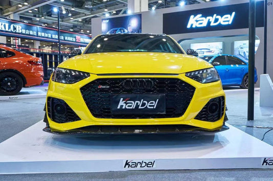 Audi RS4 B9.5 2020 2021 2022 2023 2024 with Aftermarket Parts - Head Light Trim Overlay Pre-preg Carbon Fiber from Karbel Carbon