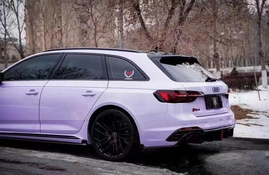 Audi RS4 B9 / B9.5 2018 2019 2020 2021 2022 2023 2024 with Aftermarket Parts - V2 Style Rear Roof Spoiler Pre-preg Carbon Fiber from Karbel Carbon
