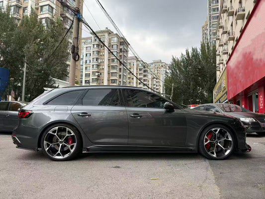 Audi RS4 B9 / B9.5 2018 2019 2020 2021 2022 2023 2024 with Aftermarket Parts - V2 Style Rear Roof Spoiler Pre-preg Carbon Fiber from Karbel Carbon