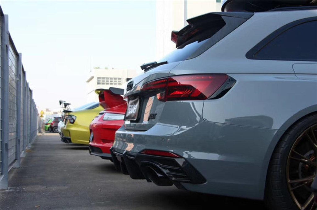 Rs4 Rear Spoiler Audi RS4 B9 / B9.5 aftermarket parts-Karbel Carbon Rear Roof Spoiler ...